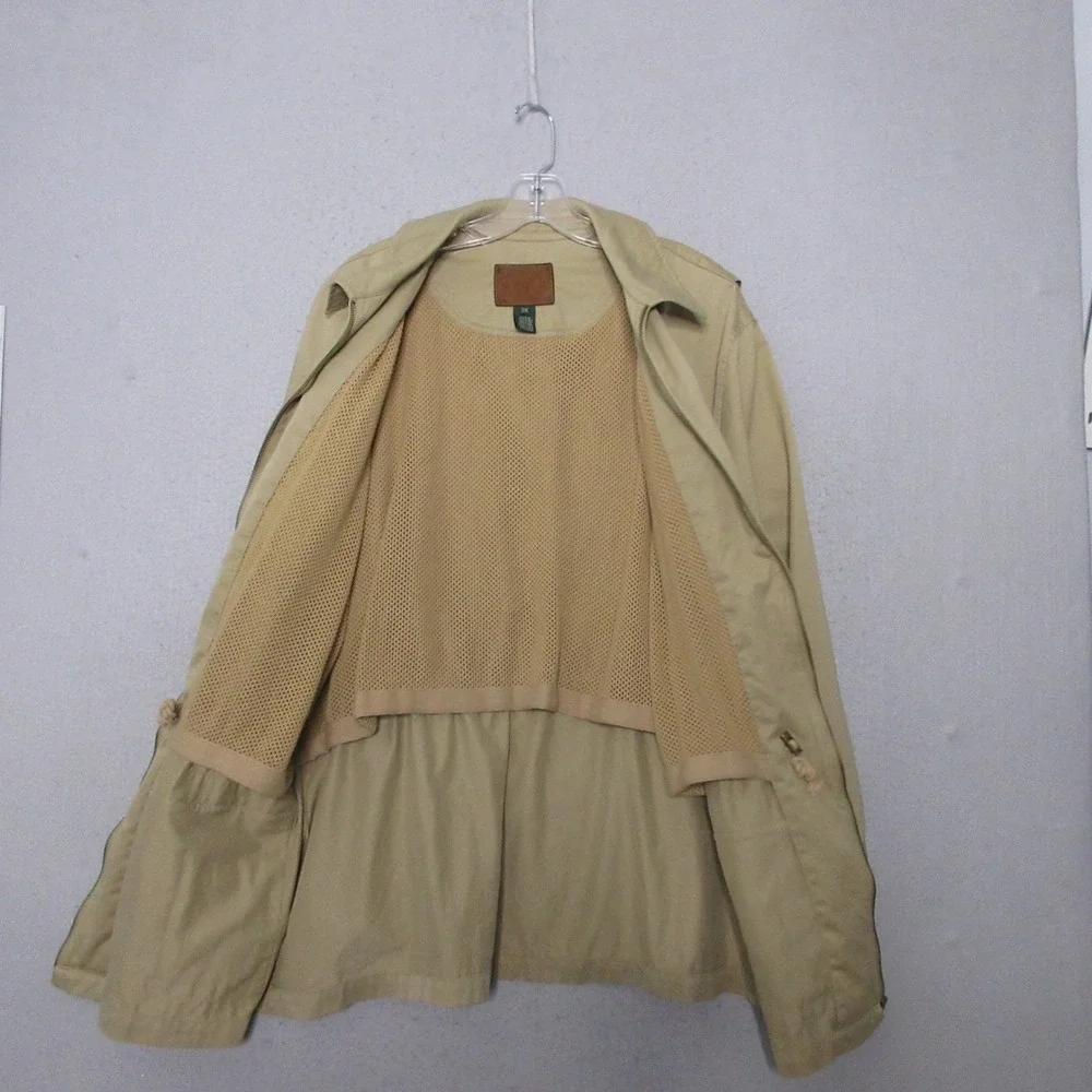 Vintage Ralph Lauren Jacket Mens 2X Khaki Safari Outfitters Field Utility READ